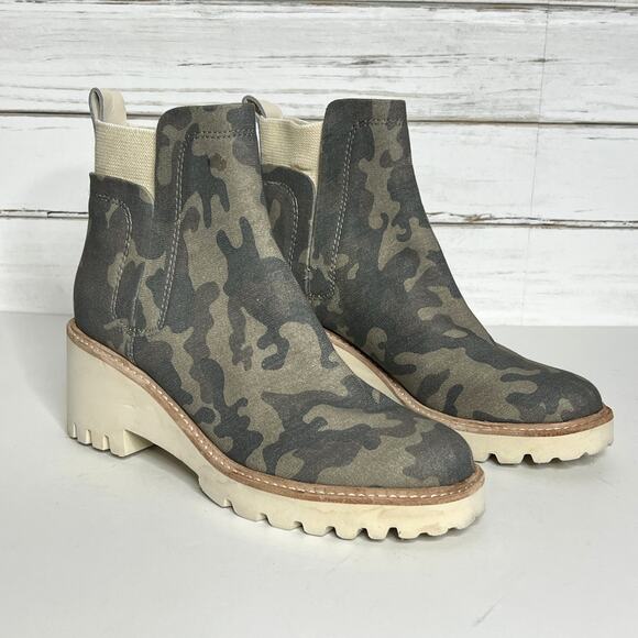 Dolce Vita Huey Chelsea Boot Camo Shoe Size 8.5 - Picture 1 of 9